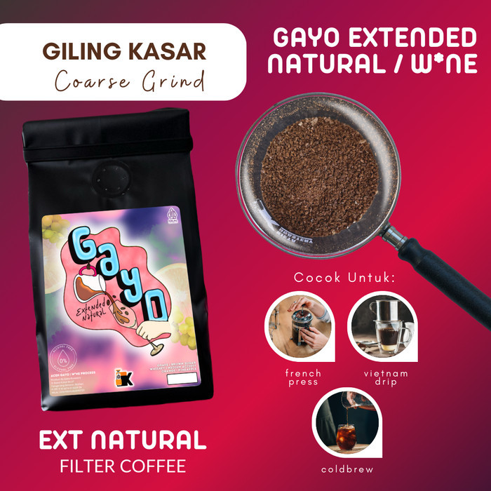 

[PROMO] Kopi Arabika Gayo Wine Specialty - ACEH GAYO 200gr - Giling Kasar, 200g