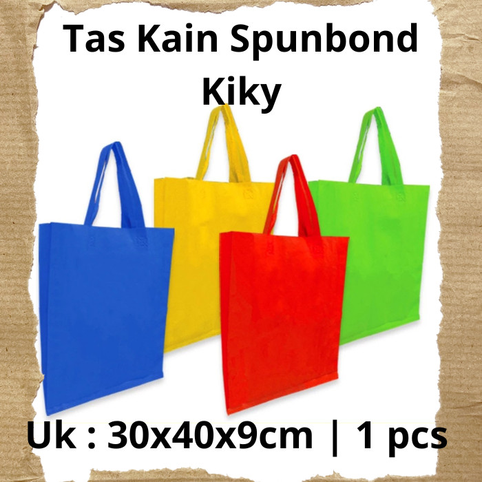 

Kiky Tas Spunbond Tas Kain Belanja 30x40x9cm - 1 pcs
