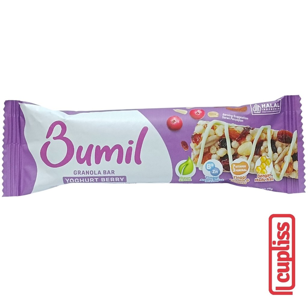 

Bumil Granola Snack Bar Yoghurt Berry Makanan Ringan Ibu Hamil