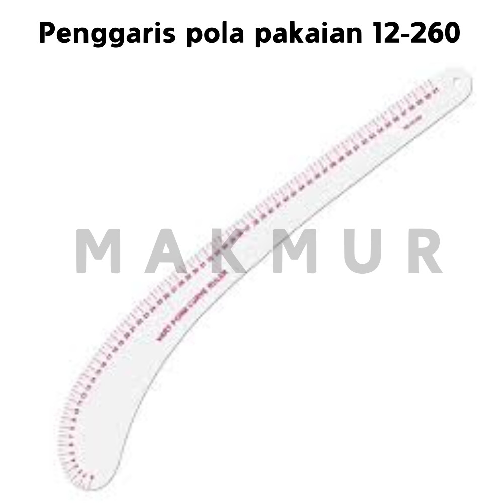 

Penggaris pola pakaian 12-260
