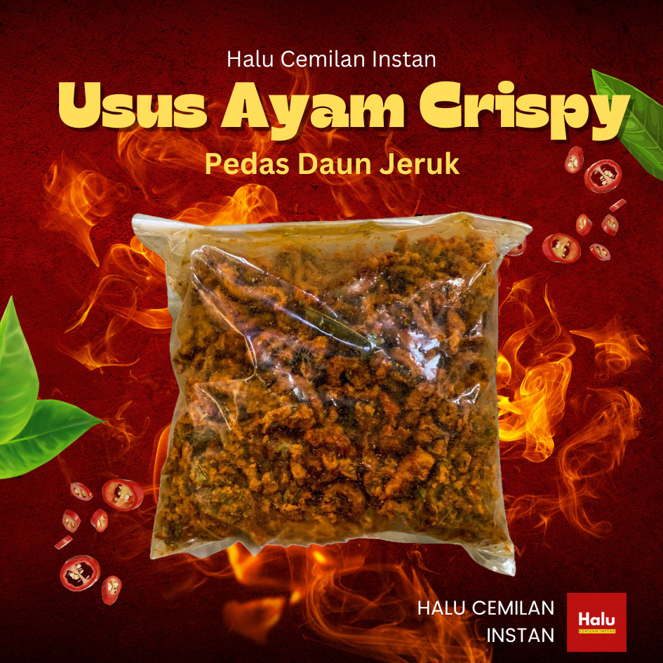 

Usus Ayam Crispy Pedas Daun jeruk