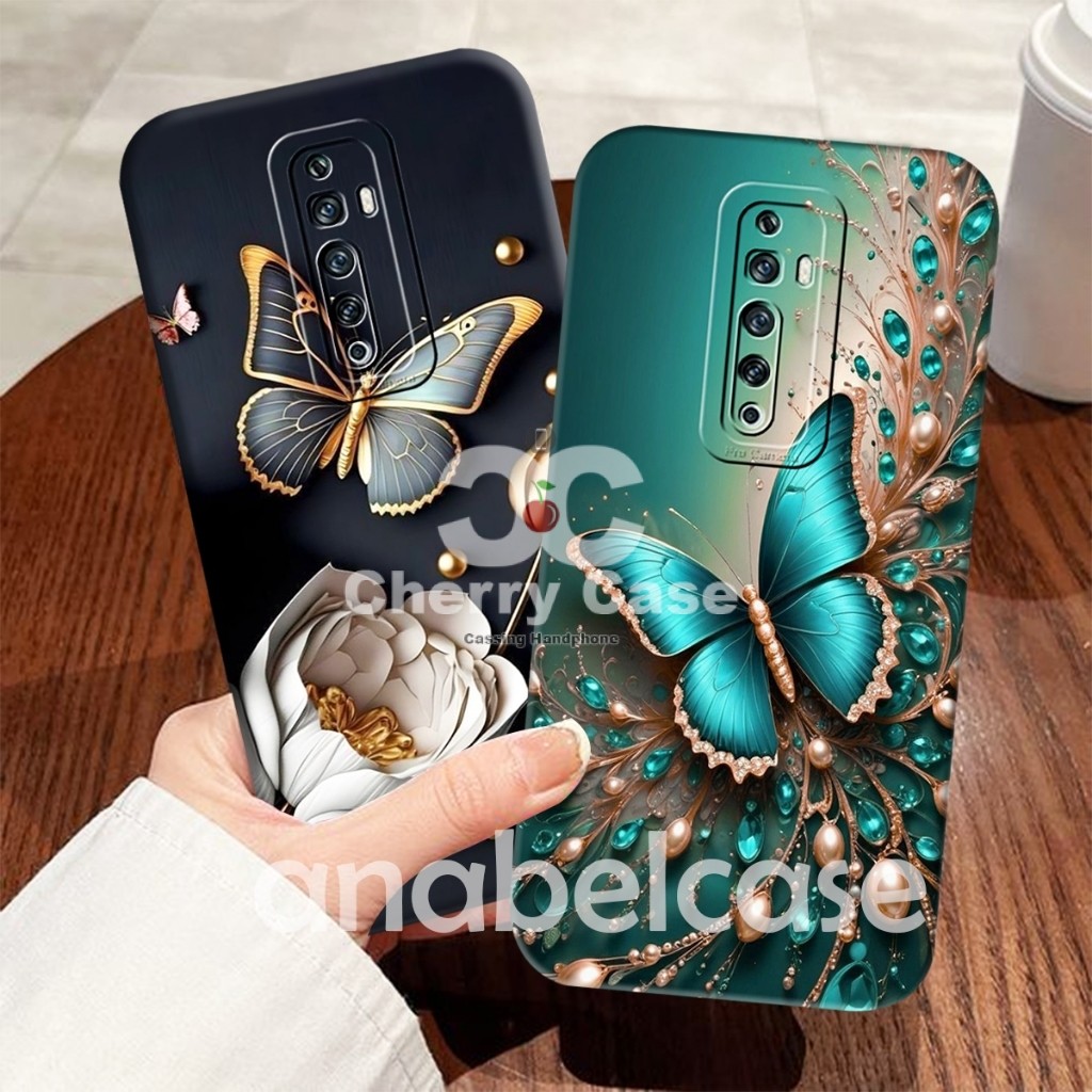 Sofcase OPPO RENO 2F/ 2Z / 7Z 5G / 8Z 5G / RENO 4F / 5F Motif Kupu Kupu Aesthetic - Case Butterfly -