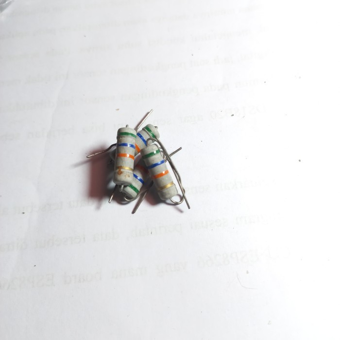 resistor R carbon film 56K 2w 56 K ohm 2watt hijau biro oren emas 2 w watt KILO wat 5% WAT Fajar ele