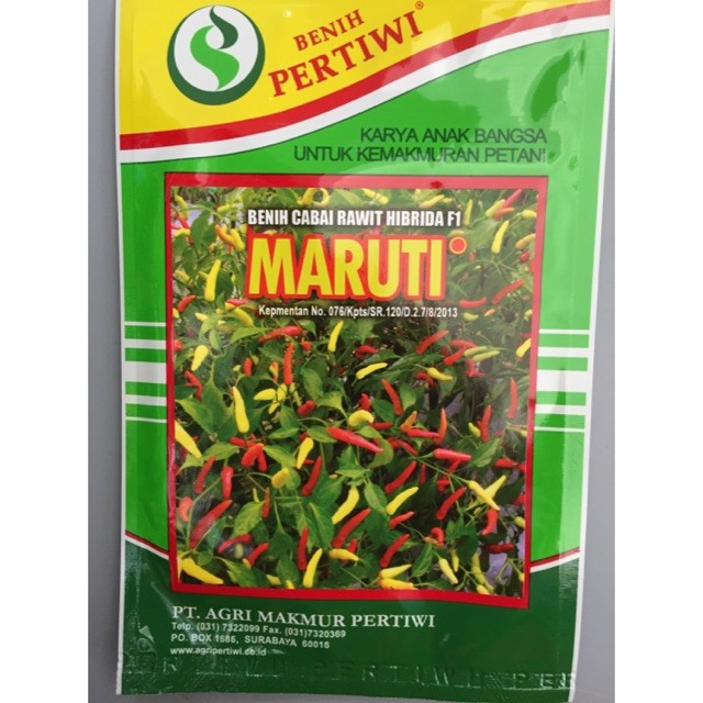 TT99 Cabe rawit putih MARUTI 10 gram cabe maruti F1 10gr cabe setan dari benih pertiwi