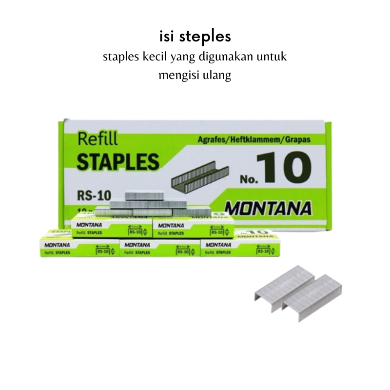 

ADZ -G107- ISI STAPLES - REFILL STAPLER MONTANA - ISI STAPLER 1PCS