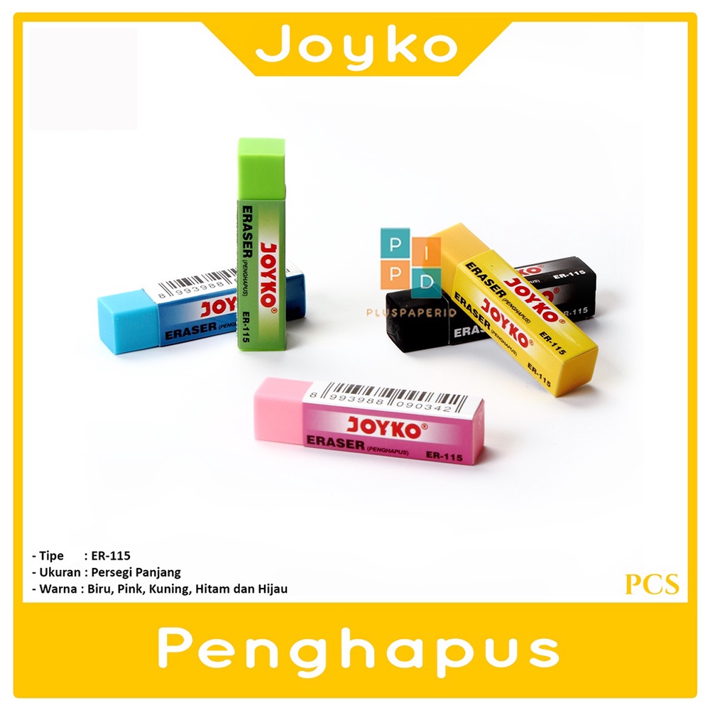 

JOYKO - Penghapus ER-115 Sedang Warna-Warni - Pcs