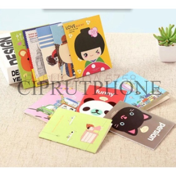 

Buku Tulis Mini / Book Mini / Buku Tulis Memo Kecil Motif Random / Mini Book Variasi Random