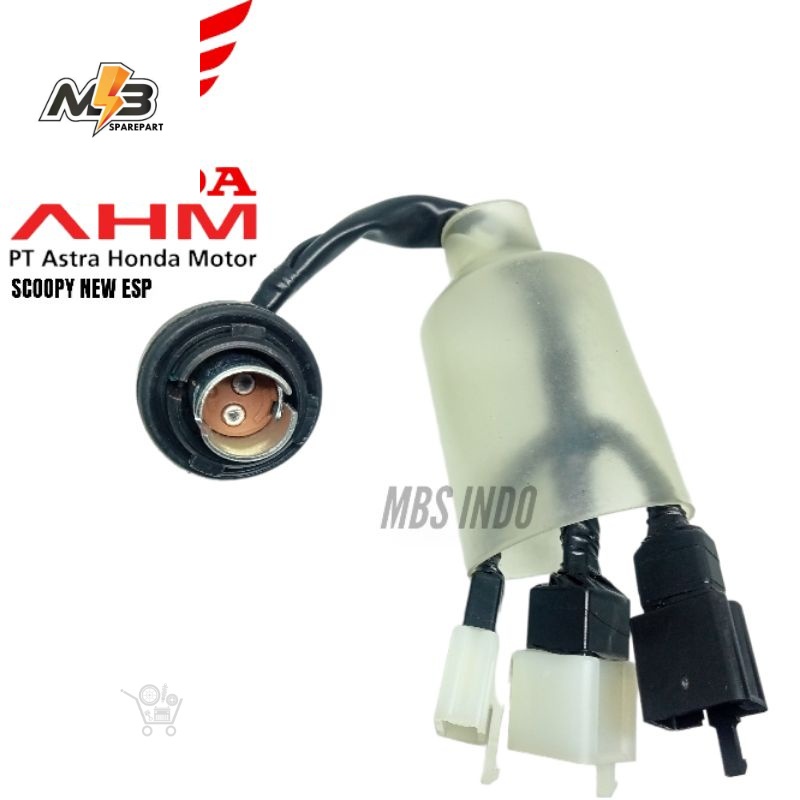 SOCKET BACK LIGHT STOPLAMP HONDA SCOOPY NEW ESP / SOKET PENYAMBUNG KABEL LAMPU BLAKANG HONDA SCOOPY 