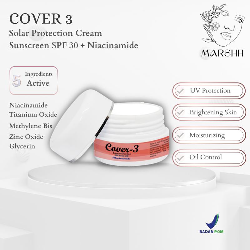 Cover 3 Protection Cream Sunscreen SPF 30 + Niacinamide