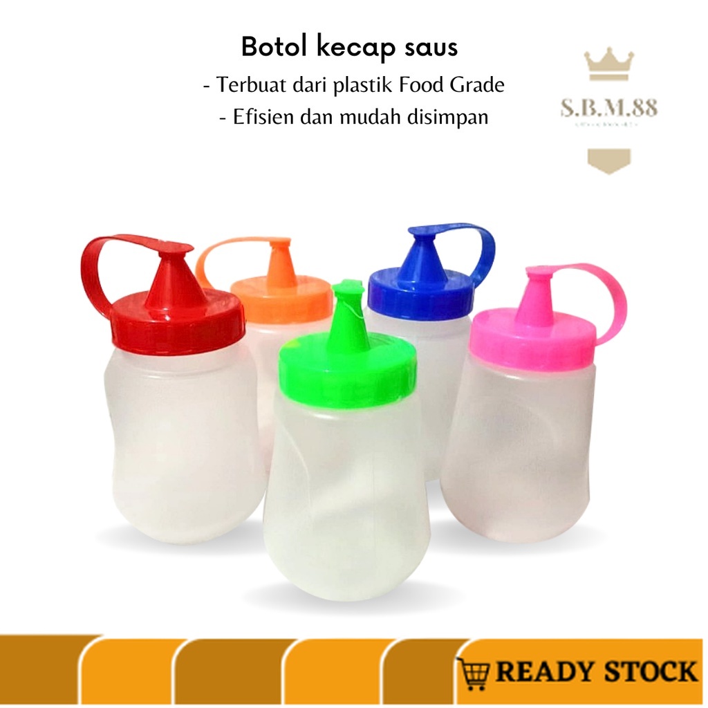 SM88 -B115- Botol Kecap Saus - Botol Isi Ulang - Wadah Kecap dan Saus - Botol Plastik Kecap