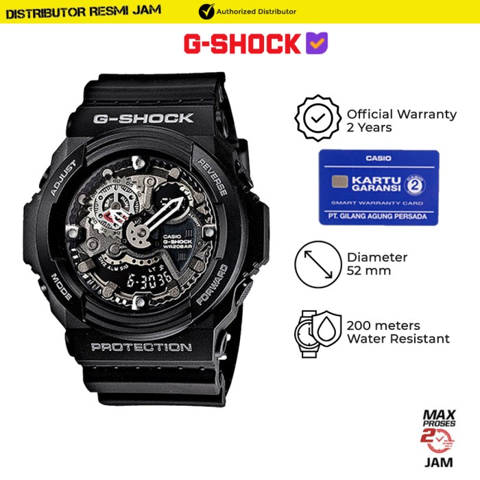 GShock GA-300-1ADR GA-300 GA300 Garansi Resmi 2 Tahun
