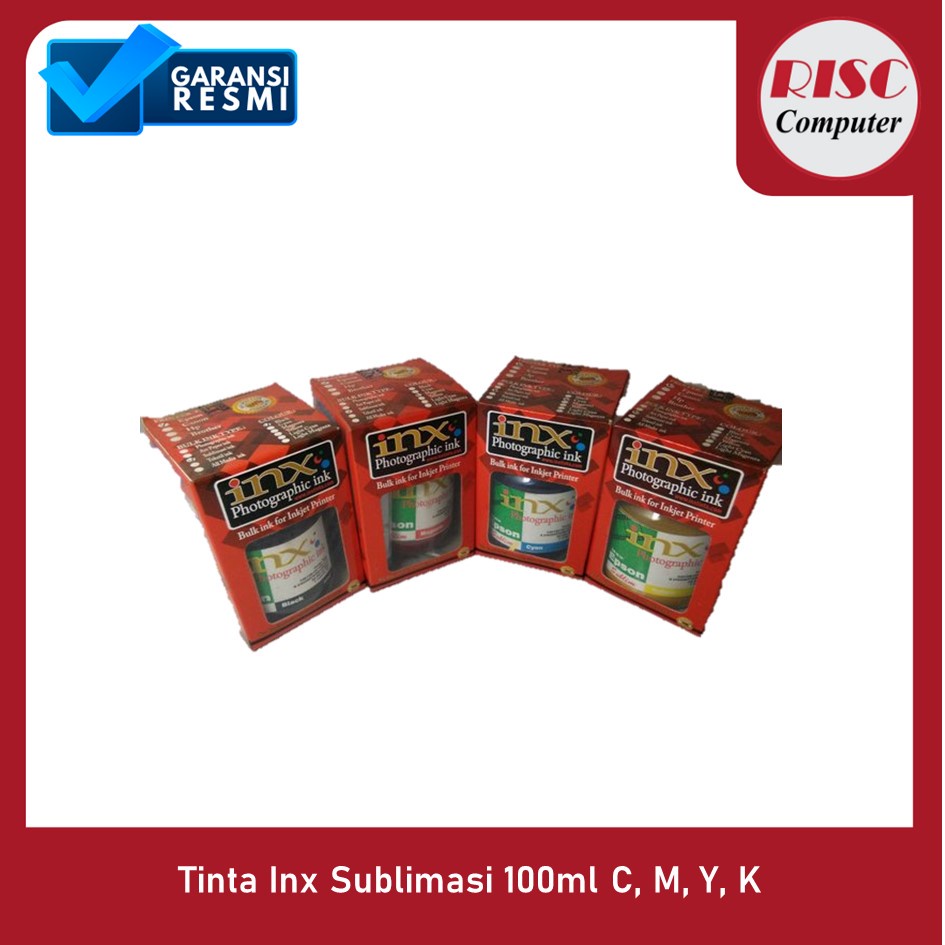 Tinta Inx Sublimasi 100ml C, M, Y, K