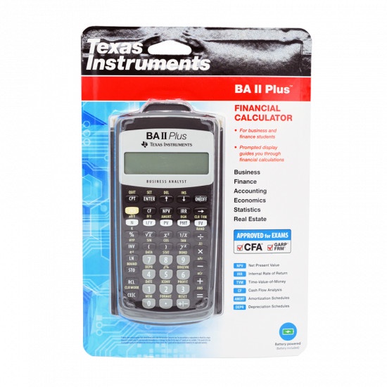 

Texas Instruments BA II Plus Calculator Standard