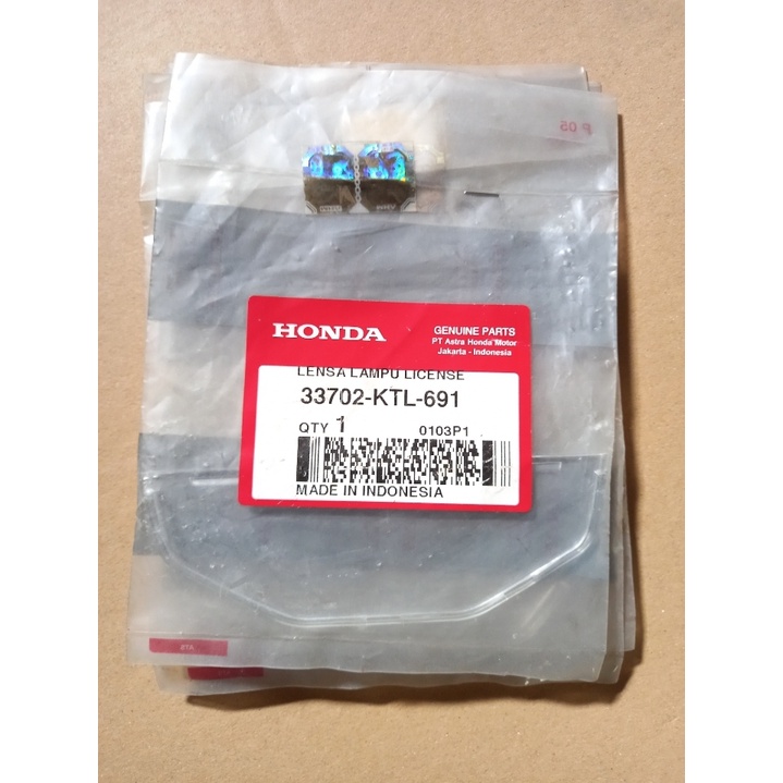 LENS LICENSE LIGHT SUPRA FIT NEW KARBU 33702KTL691 Ori AHM