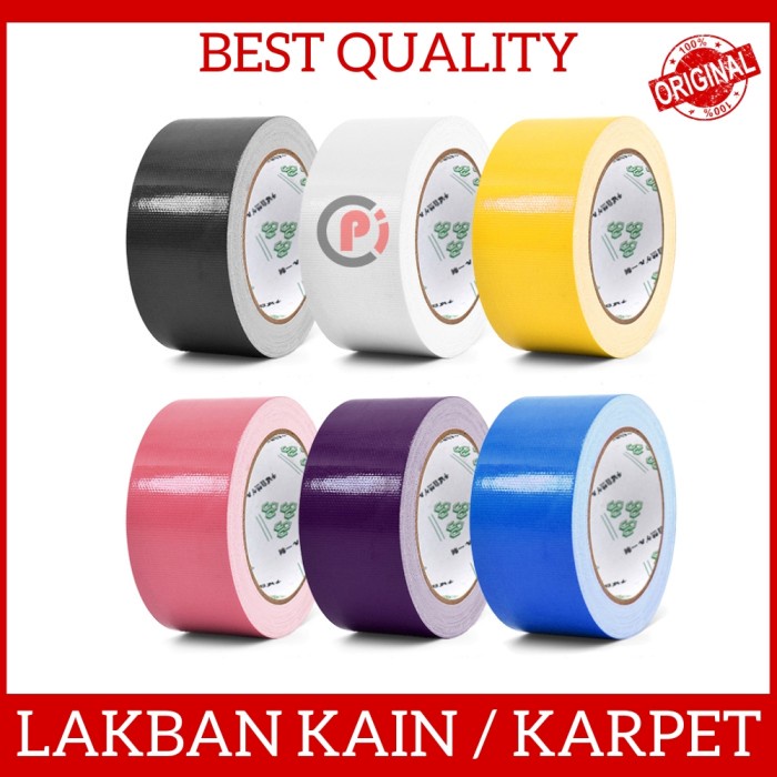 

Lakban Kain Linen Karpet Lantai Cloth Tape Warna Warni 24mm / 48mm