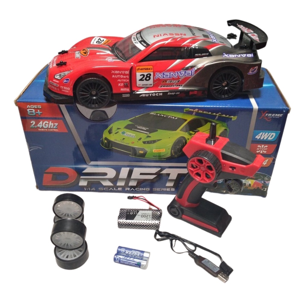 OMTEPEN - MAINAN RC DRIFT GEDE 4WD SKALA 1:14 2.4 Ghz 381