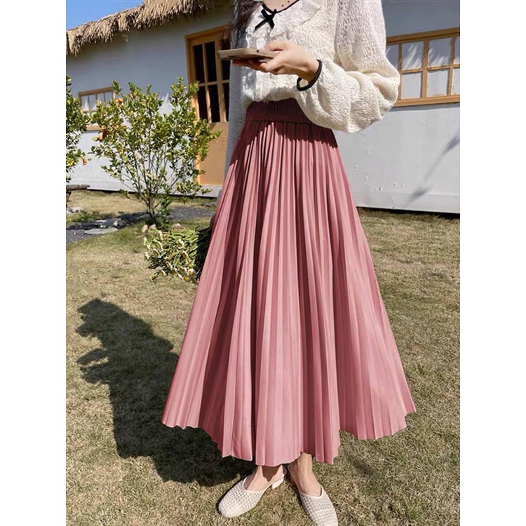 ROK PANJANG WANITA MODEL A PLISKET PLEADS