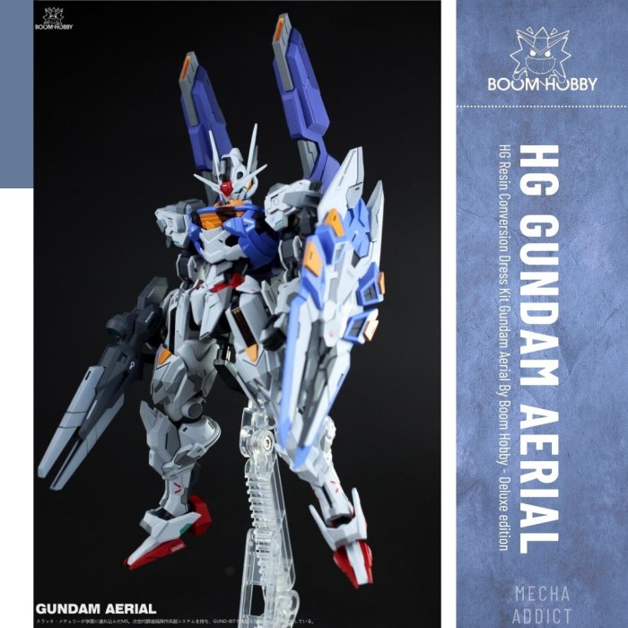 HG Resin Conversion Kit GUNDAM AERIAL by Boom Hobby - Deluxe Edition