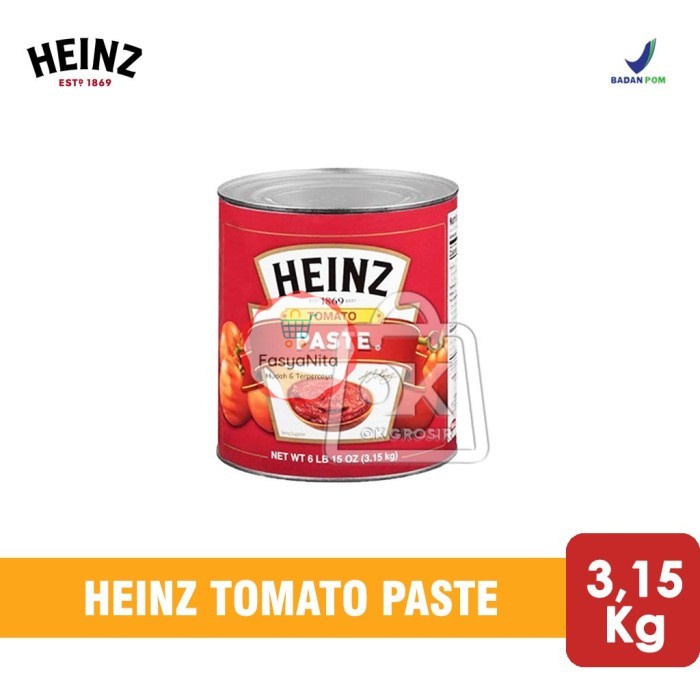 

Tomato Paste Heinz / Pasta Tomat (Kaleng 3,15 kg) - FasyAnita Mart Denpasar