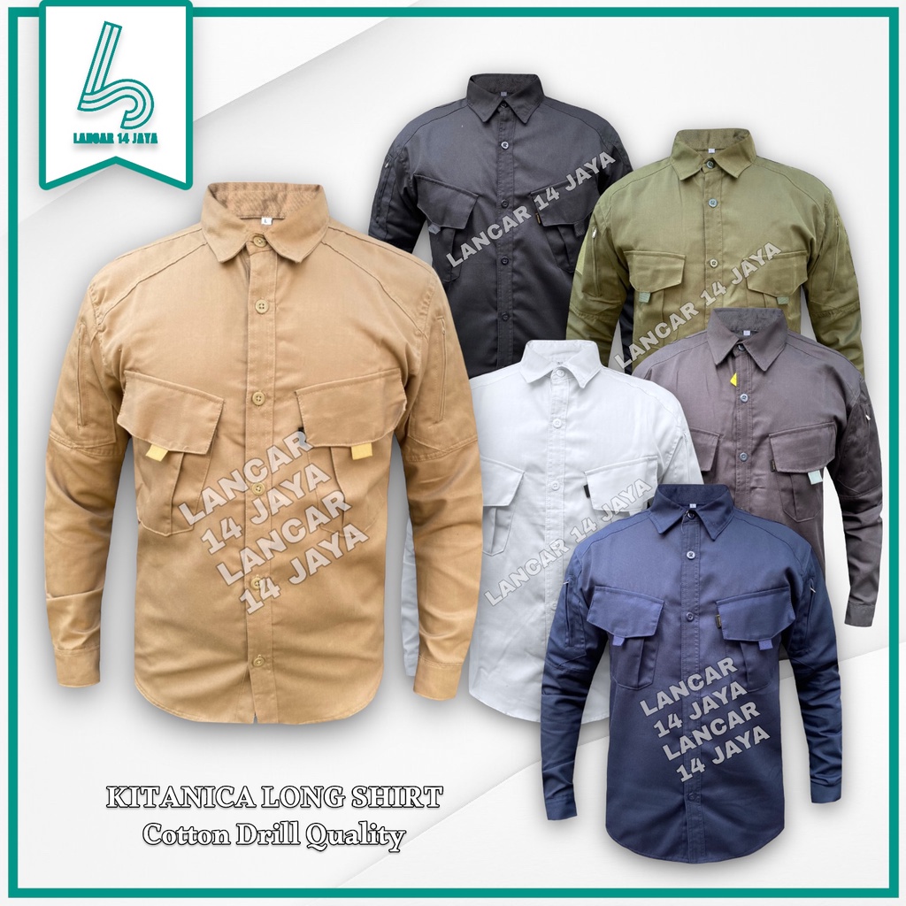 Kemeja Tactical PDL Outdoor Murah Kitanica Panjang Kemeja Tactical Kitanica Panjang Kemeja Taktikal 
