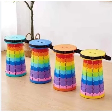 KURSI LIPAT / KURSI TRAVEL / DELI CHAIR RAINBOW / KURSI PORTABLE (SHENARLIVINGSMG)
