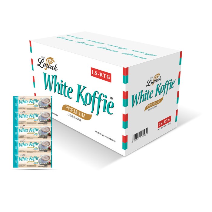 

✨PROMO✨ -Kopi Luwak White Koffie Less Sugar Renceng 10x20gr - 12 Pcs [Carton]