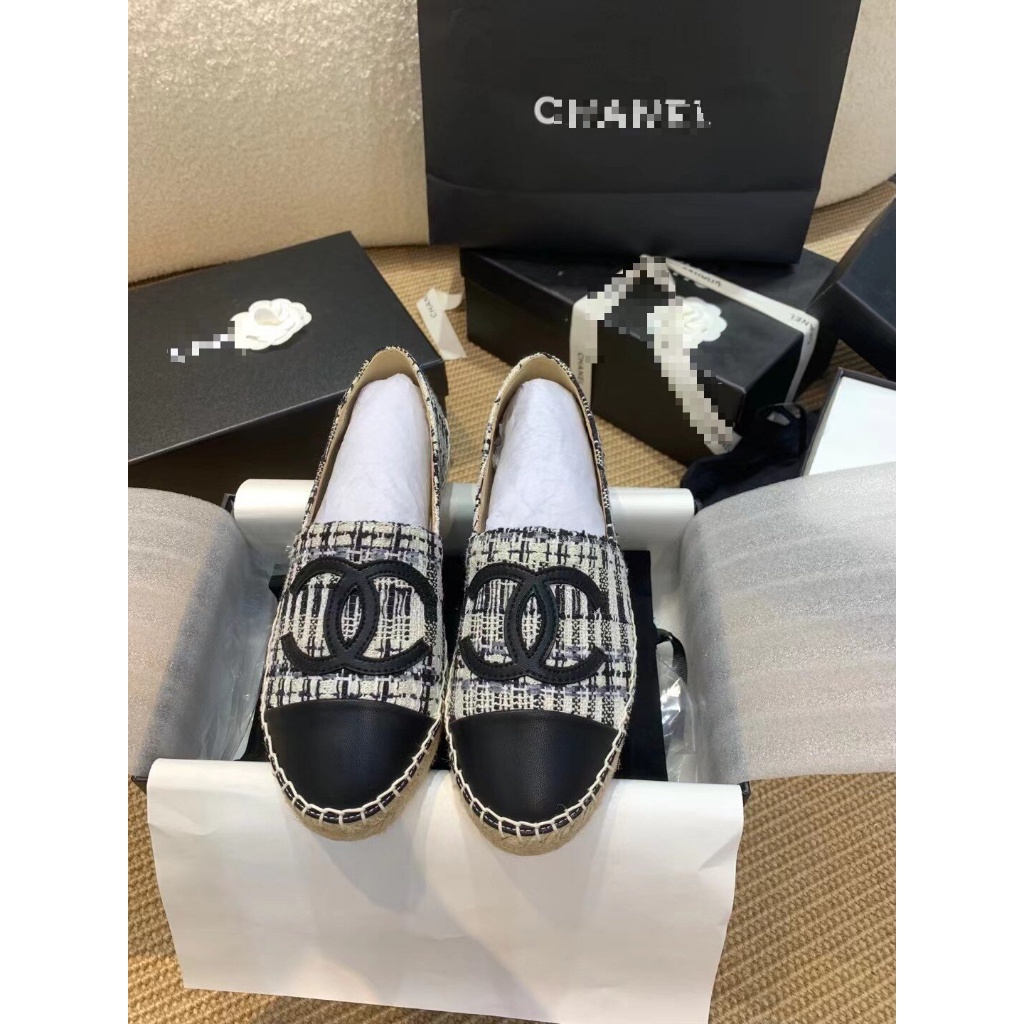 Original new Chanel fisherman shoes flats loafers casual women's shoes