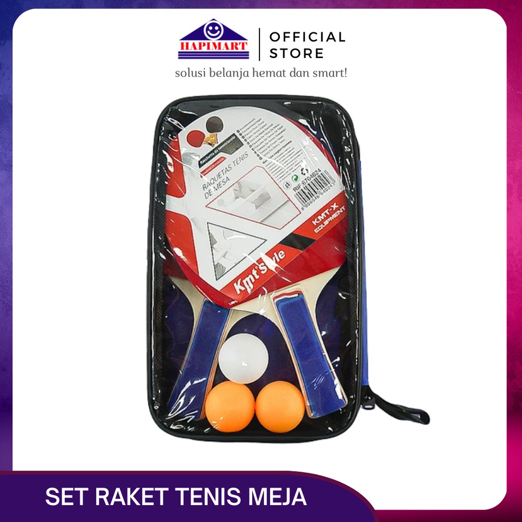 1 SET RAKET TENNIS MEJA+3PCS BOLA + TAS/SET BET+BOLA PINGPONG LENGKAP
