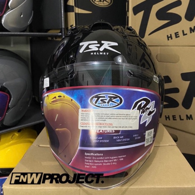 HELM TSR RAM 4 GLASS BLACK