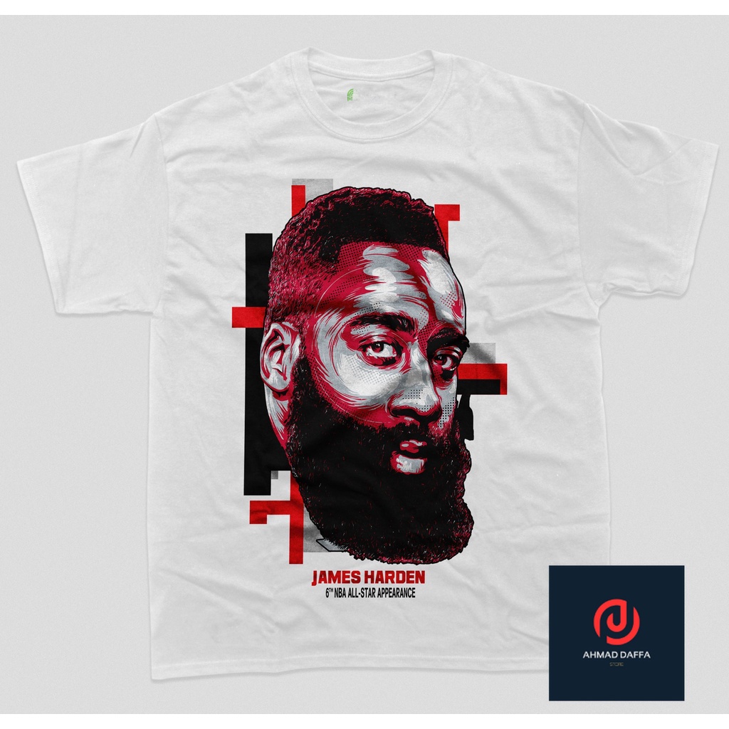 NBA - James Harden 5 - Baju - Kaos - Baju Kaos Basket - Cotton Combed 24s