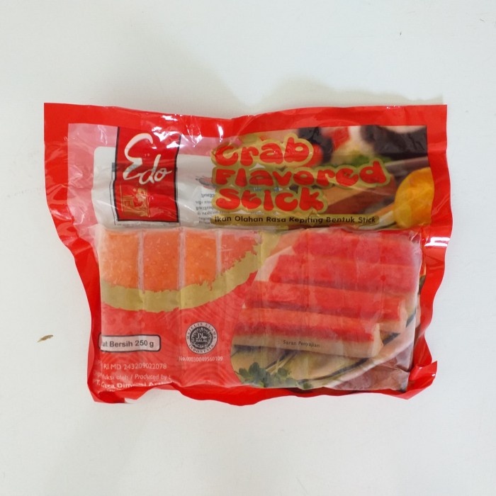 

Crabstick 250gram Crab Flavored Stick Edo Cedea Frozen Seafood Imitation Crab Stick Stik