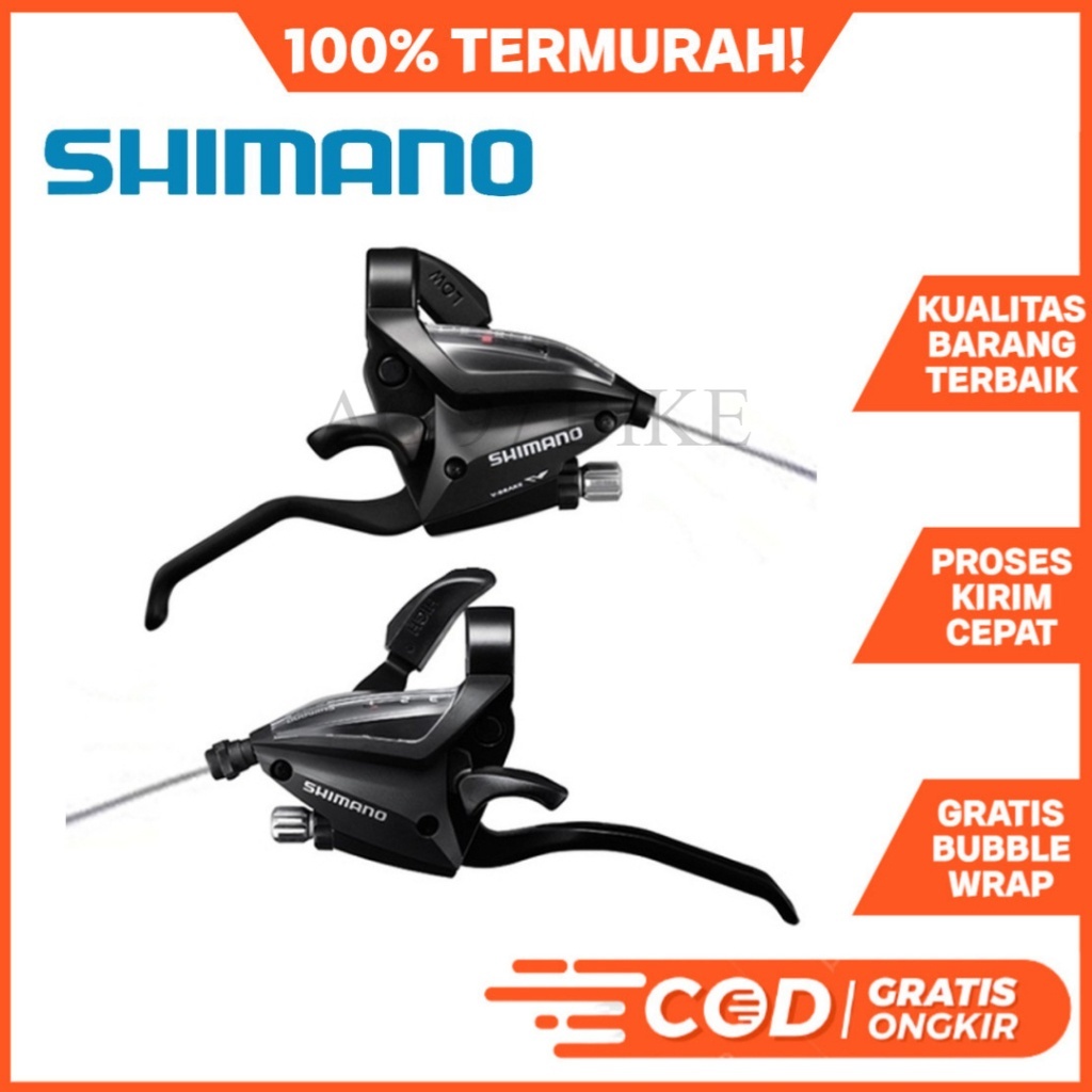 Shifter Brake Set Sepeda Shimano ST-EF500 3 x 8 Speed Operan Gigi Sepeda Lipat MTB DLL