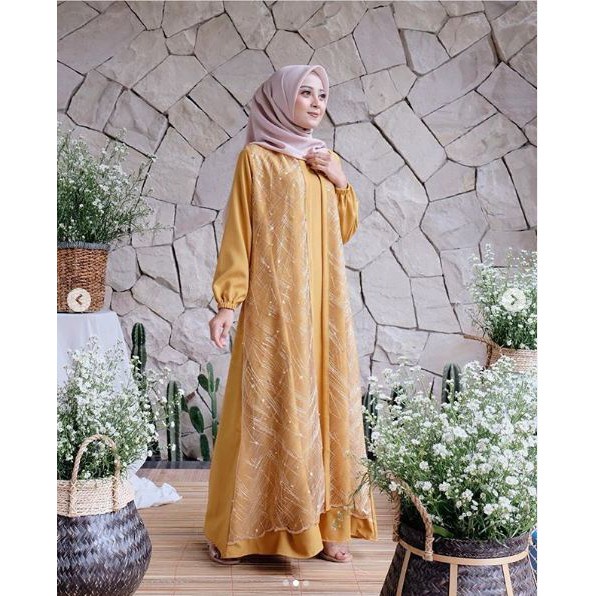 Indadari dress / Bisa COD/ Gamis Maxy