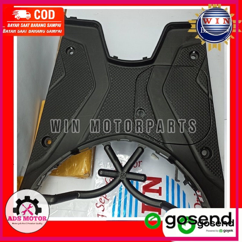 Pijakan Kaki + Tutup Aki Beat FI 2012 2013 2014 | footrest atas WIN | bordes dek injakan motor honda