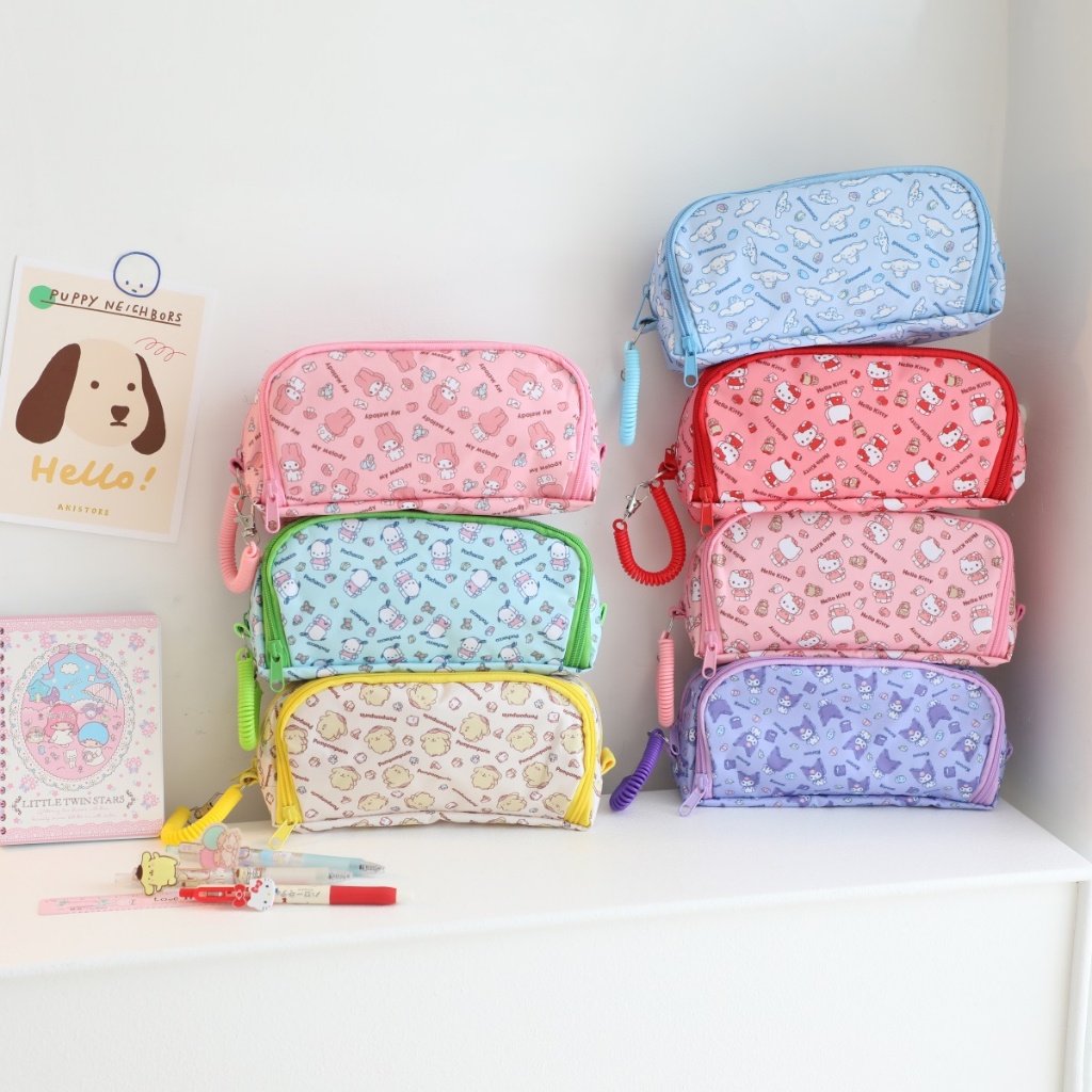 

Tempat Pensil Pochacco Cinnamoroll Pompompurin Hello Kitty LTS