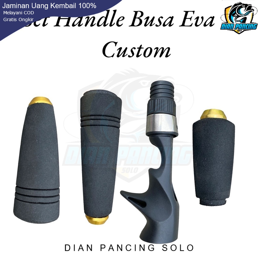 Set Handle Joran Busa Eva BC dan Spinning Custom Reel
