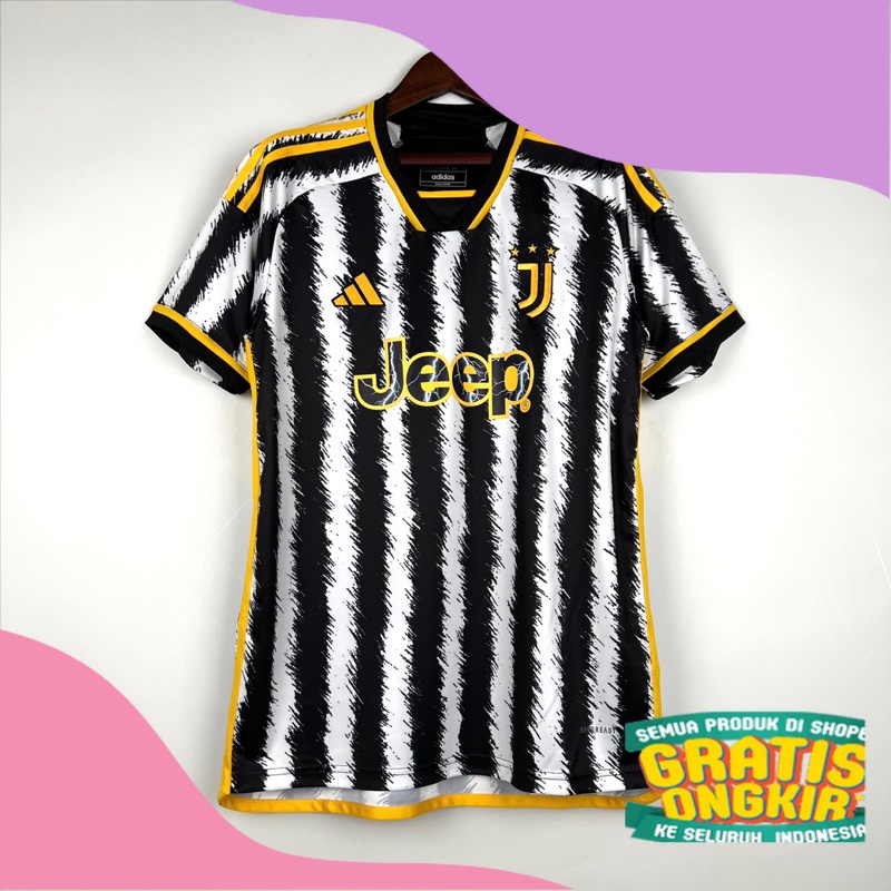 JERSEY BOLA JUVENTUS HOME NEW 2024 GRADE ORI/ Cream Moka