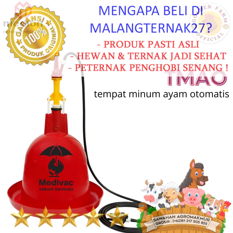 Tempat Minum Ayam Otomatis TMAO - Alat Ternak Ayam