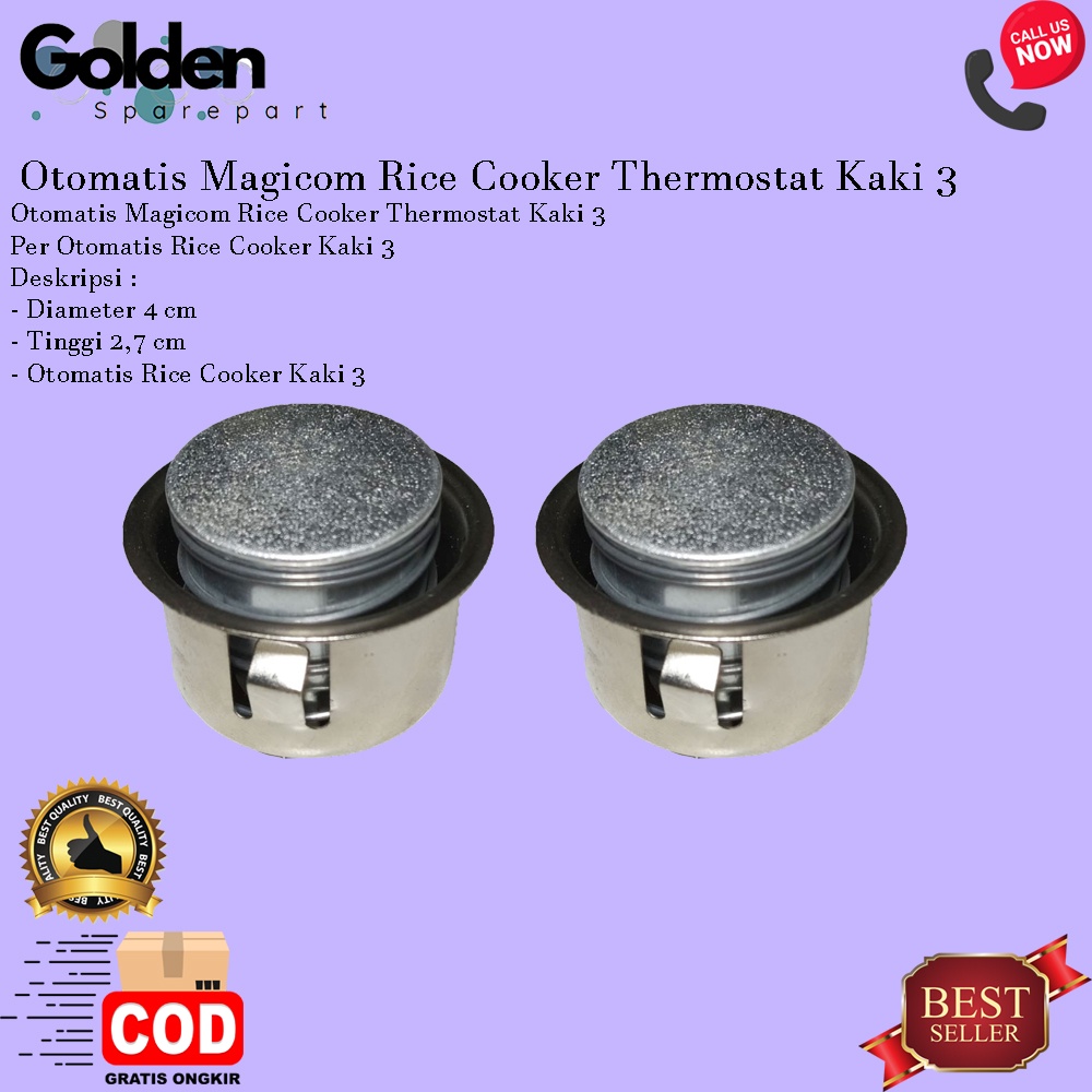 Otomatis Magicom Rice Cooker Thermostat Kaki 3