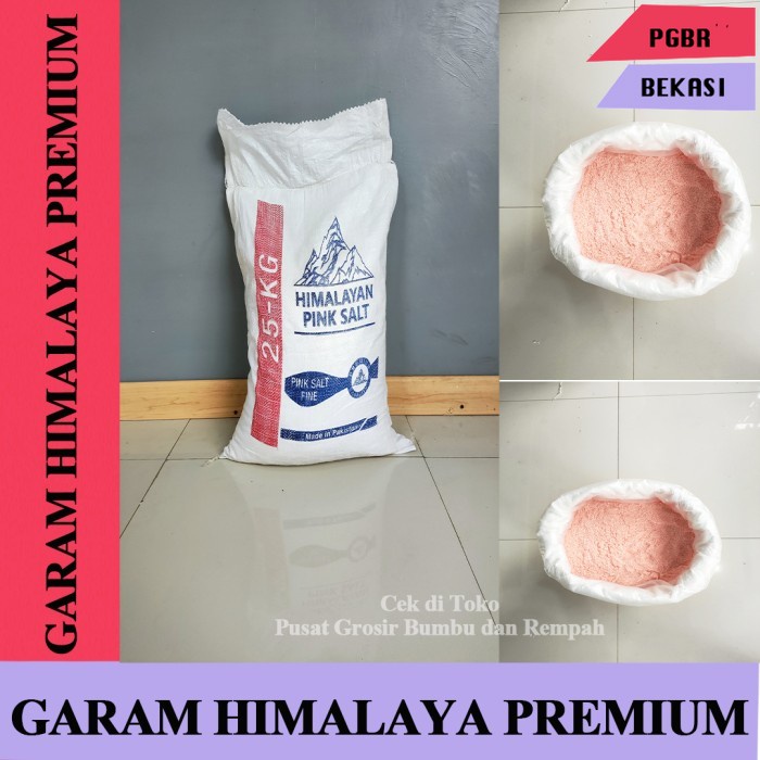

Garam Himalaya 1 KG / Fine Himalaya Pink Salt Super Fine 1 KG / HIMALAYAN SALT 1 KG / GARAM HIMALAYA GROSIR / DISTRIBUTOR GARAM HIMALAYA ASLI PAKISTAN