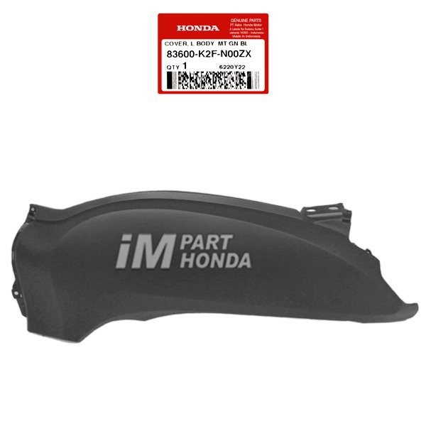 83600-K2F-N00ZX Cover Body Kiri Scoopy eSP LED K2F Hitam Dof