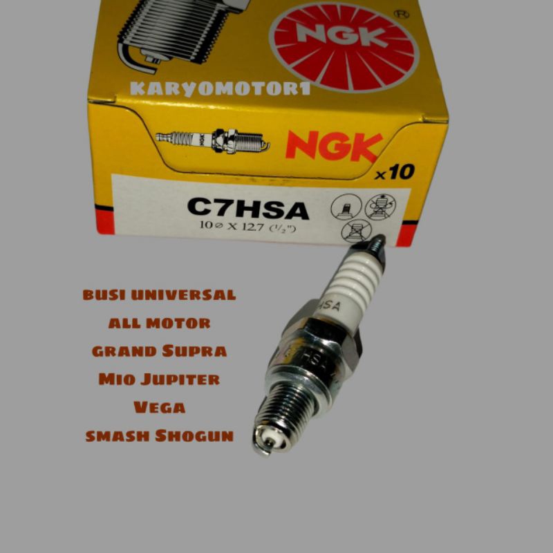 10pcs busi c7hsa ngk busi motor grand Supra busi Mio Jupiter busi motor smash Shogun