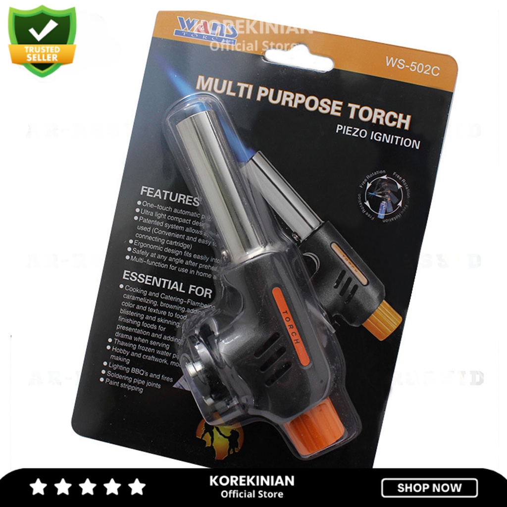 Kepala Gas Api Las Gas Portable WANS Torch Multi Purpose Torch WS-502C - Korekinian Official Store