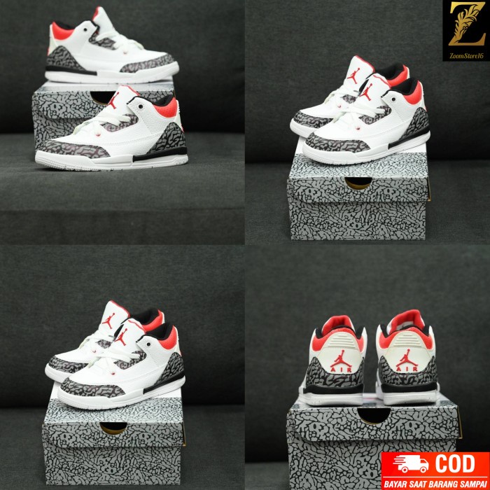 sepatu anak jordan sepatu anak laki laki jordan 4 full white kado anak