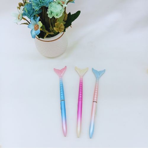 

Ballpoint Putar/Pen Karakter/Pena Unik Mermaid Tinta Hitam