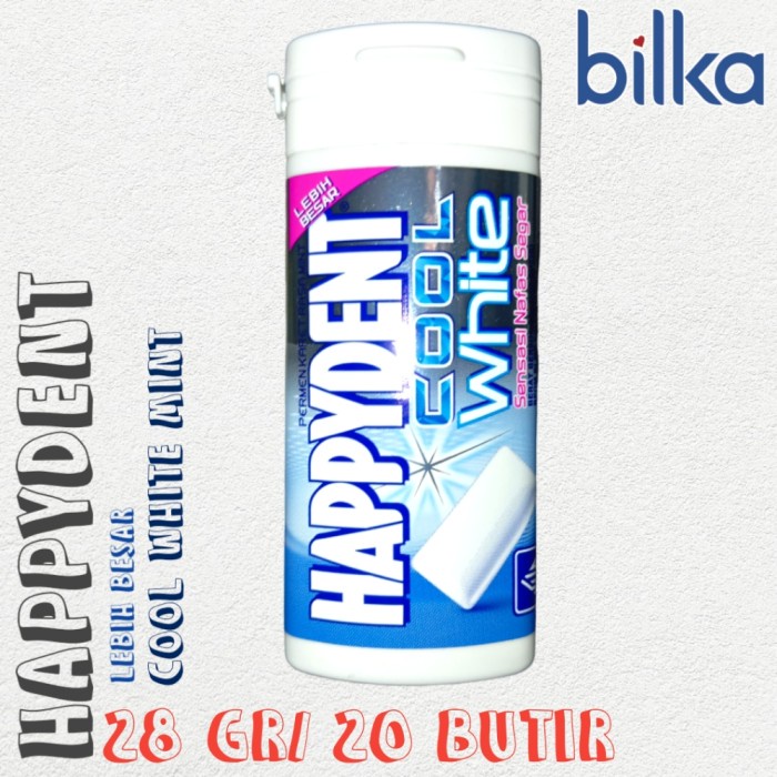 

HAPPYDENT Cool White Mint 28gr/20butir