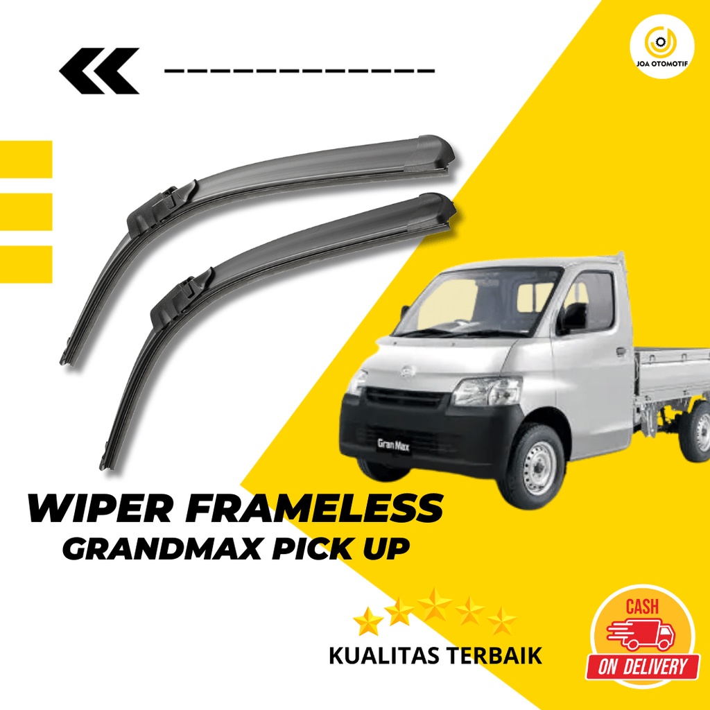 Wiper Mobil Pick Up Gran Max Sapuan Kaca Mobil Model Frameless Banana Karet 1 Set Ori Variasi Mobil 