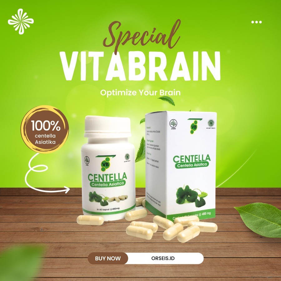 【COD】 Vitabrain Vitamin Otak Anak Dan Dewasa Terbaik Paling Ampuh VB Centella Original
