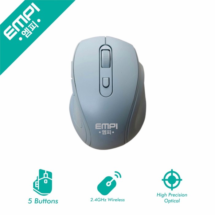 Wireless Gaming Mouse 5 Buttons / Mouse Gaming / Mouse Wireless - Biru