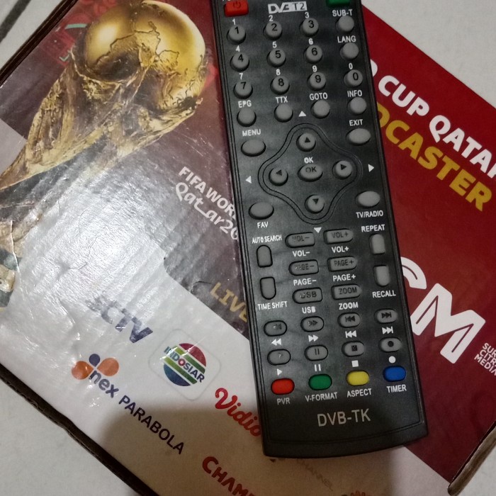 REMOT REMOTE SET TOP BOX RINREI DVB T2 DRN-511W/DRN-511A